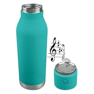Asobu Wireless Water Bottle with Speaker, Sea Blue, 17 oz